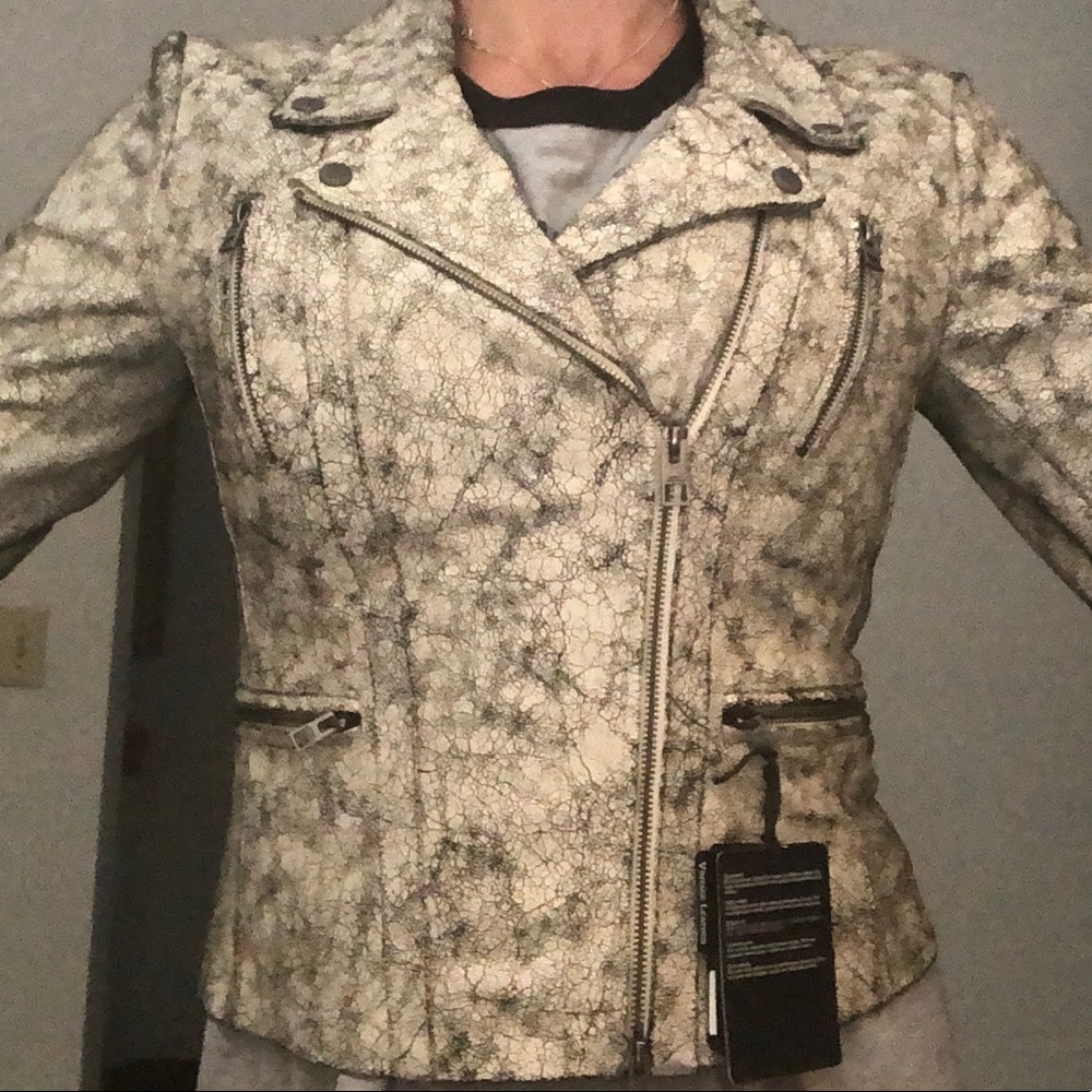 Vintage Harley Davidson Moto Jacket Goat Skin